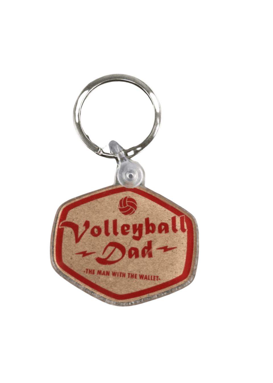 Volleyball Dad Keychain